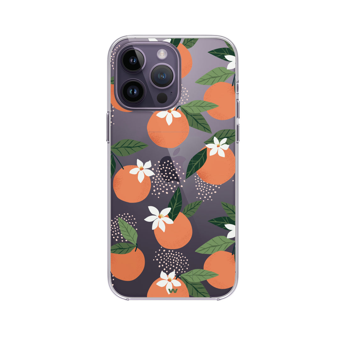 Portakal Çiçeği Şeffaf Telefon Kılıfı