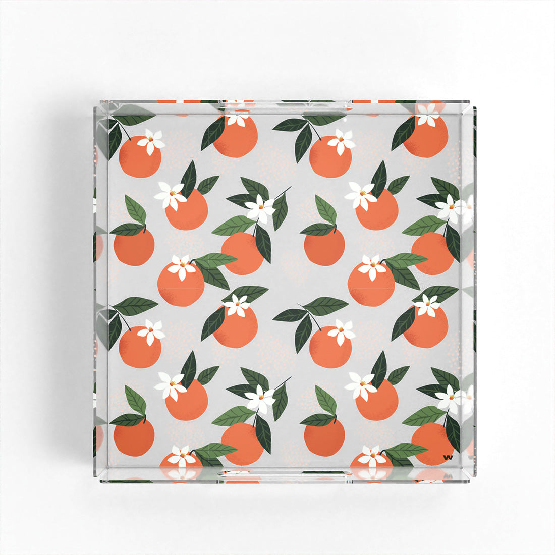 Portakal Çiçeği 35x35 Pleksi Tepsi