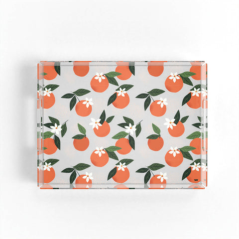 Portakal Çiçeği 40x30 Pleksi Tepsi